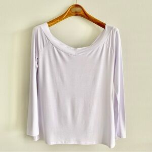 Sarin Matthews White Off Shoulder Top Size Large